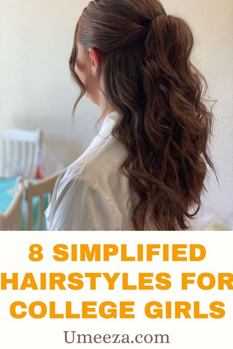 Quick Hair Fixes
Low-Maintenance Hair
Casual Hairstyles
Everyday Hairstyles
Back-to-School Hair
Student Fashion College Girl Hairstyles, Hairstyles For College Students, Hairstyles For College, Chic Haircut, Bubble Ponytail, Hair Fixing, Round Face Shape, Low Ponytail, Favorite Hairstyles