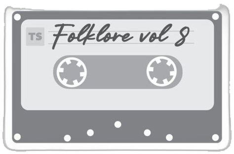 Folklore Cassette, Taylor Swift Album, Cassette Tape, Cassette Tapes, Album Covers, Sticker Design, Vinyl Sticker, Collage, For Sale