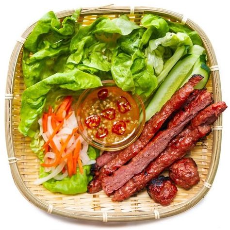 Vietnamese Grilled Pork Sausage (Nem Nuong) — Vietnamese Home Cooking Recipes Vicky Pham, Vietnamese Sausage, Pork Patties, Nem Nuong, Steamed Pork Buns, Vietnamese Grilled Pork, Vietnamese Foods, Home Cooking Recipes, Patty Recipe