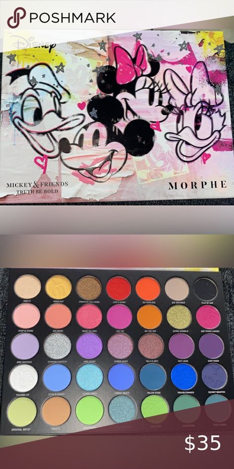 Morphe x Disney Mickey Mouse Limited Edition Eyeshadow Palette Disney Mickey Mouse, Disney Mickey, Eyeshadow Palette, Limited Edition, Disney, Clothes Design