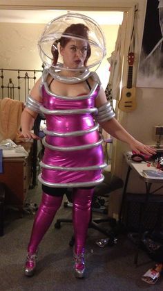 Futuristic Costume Ideas | Space Girl Costume Cosmic Costume Ideas, Atompunk Fashion, Intergalactic Costumes, Space Outfit Ideas, Galactic Costume, Alien Costume Women, Space Girl Costume, Space Costume, Futuristic Costume