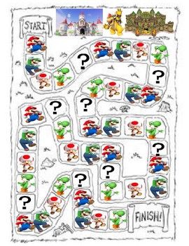 Mario Articulation Board Game Mario Board Game, Activity Board, Data Collection, Teacher Store, Teachers Pay Teachers, Educational Resources, Board Games, Mario, Created By