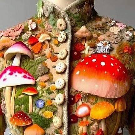 natural.flowers.animals on Instagram: "@art.istic.licence Mushroom jacket designed by Vishma Maharaj @vishma_maharaj #fashion #mushroom #jacket #felt #fungi #wool #clothing #fashionista #chic #stylish #style #mushrooms #buttons #botanical #botany #tailored #wild #woods #woodland #autumnal" Mushroom Jacket, Vishma Maharaj, 2023 Art, Natural Flowers, Mushroom Fungi, Wool Clothing, Edible Art, Instagram Art, Jacket Design