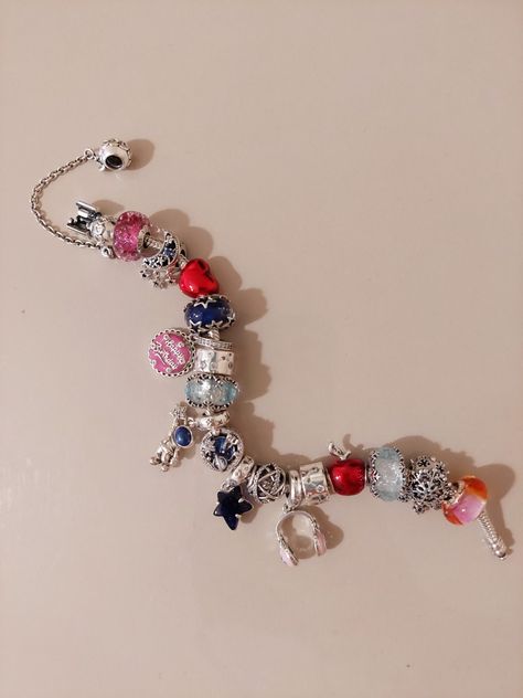 Full Pandora Bracelet, Girly Bracelets, Bracelet Stacks, Pandora Bracelets, Pandora Bracelet, Dream Jewelry, Jewelry Inspo, Pandora Jewelry, Bracelet Stack