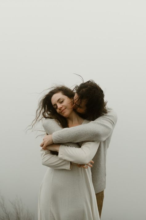 Couple-in-Asheville-NC-for-their-engagement-photoshoot-in-the-Blue-Ridge-Mountains- Blue Ridge Parkway Engagement Photos, Asheville North Carolina, Blue Ridge Parkway, Blue Ridge Mountains, Iconic Photos, Asheville Nc, Engagement Photoshoot, In The Mountains, Blue Ridge