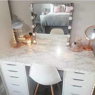 What do you think? 👍🏼👎🏼😍 | by @our_self_build_ni Makeup Room Decor, Teen Room Decor, Teen Bedroom Decor, Girl Bedroom Decor, Teen Room, Room Inspiration Bedroom, Room Ideas Bedroom, A Mirror, Dream Rooms