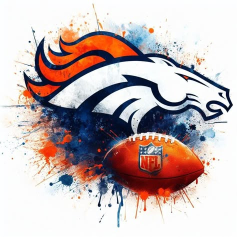 Harvest Moon Art, Denver Broncos Art, Denver Broncos Wallpaper, American Football Art, Sports Teams Logos, Broncos Wallpaper, Cricut Wood, Denver Broncos Baby, Nfl Wallpaper