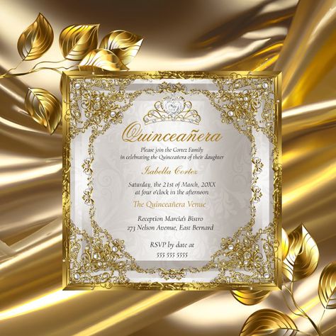 #popular quinceanera songs #popular quinceanera songs in english #quinceañera invitations templates free #quinceañera invitations templates #unique quince invitations #invitations ideas for quinceanera #vintage quinceanera invitations #quinceanera invitations wording #xv invitations #yellow quinceanera invitations Quinceanera Invitations Wording, Champagne Quinceanera Theme, Quinceanera Songs, Gold Quinceanera Theme, Quinceanera Venue, Quinceanera Dresses Gold, Quinceanera Themes Dresses, Quince Invitations, Birthday Tiara