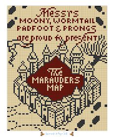 Ravenpuff & Magic Stuff: FREE Mauraders Map blanket graph! Harry Potter Crochet Chart, Harry Potter Crochet Patterns Free Hogwarts Houses, Harry Potter Crochet Graph, Crochet Blanket Harry Potter, Pixel Pattern Harry Potter, Cross Stitch Patterns Harry Potter, Harry Potter Grid Pattern, Harry Potter Graphgan, Harry Potter Pixel Art Grid