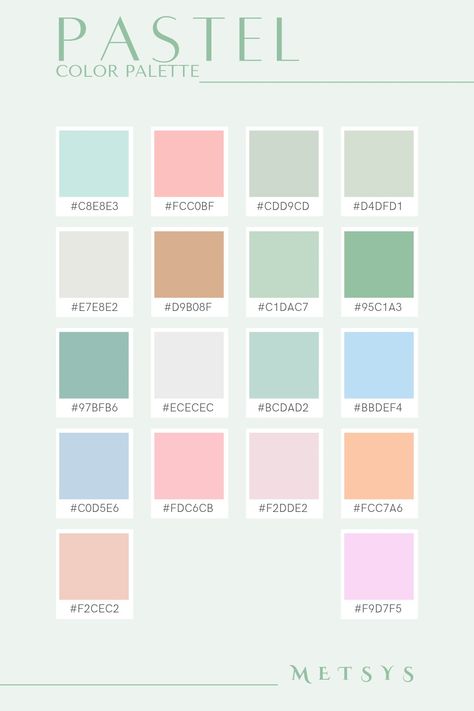 Milky Pastel Color Palette, Pastel Color Plattes, Pastel Palette Colour Schemes, Pastel Tones Palette, Pantone Aesthetic Color Palettes, Pastel Color Palette Hex Codes, Pallete Color Pastel, Pastel Color Codes, Google Calendar Colors