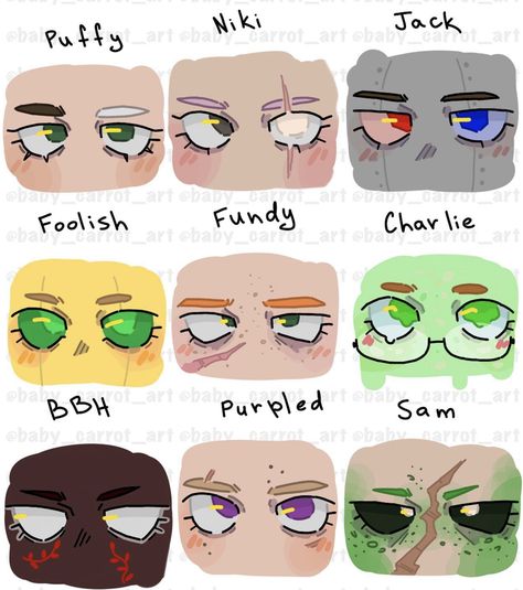 Cartoon Art Styles Eyes Tutorial, Art Eye Styles, Cute Eye Styles Drawing, How To Draw Eyes In My Style, Eye Reference Drawing Cartoon, Art Style Inspiration Eyes, Simple Pixel Art Character Design, Art Style Inspo Eyes, How I Draw Eyes In My Style