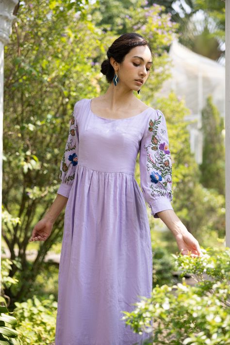 Embroidery dress boho