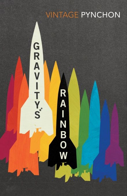 Tapa de Vintage Books Gravity's Rainbow, Chris Ware, Thomas Pynchon, Buch Design, Rainbow Vintage, Best Book Covers, National Book Award, Book Jacket, Vintage Classics