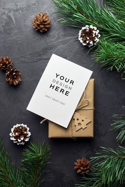 Christmas Tree Mockup, Gift Card Photography, Christmas Brochure, Christmas Advertising, Greeting Card Mockup, Postcard Mockup, Christmas Instagram, Christmas Mockup, Merry Christmas Photos