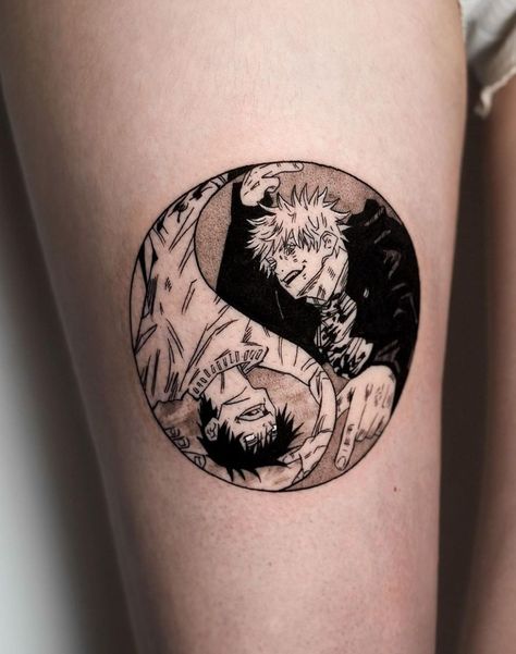 Juju Kaisen Tattoo Ideas, Small Anime Tattoos Ideas Jujutsu Kaisen, Jujitsu Kaisen Tattoos, Anime Tattoos Women, Anime Tattoo Jujutsu Kaisen, Anime Wrist Tattoo, Jujitsu Kaisen Tattoo Designs, Anime Neck Tattoo, Anime Patchwork Tattoo