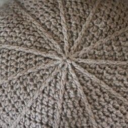 You searched for Pouf » Dragonfly Designs Crochet Floor Pouf, Crochet Pouf Pattern, Cushion Crochet Pattern, Bulky Yarn Crochet, Cushion Crochet, Easy Crochet Headbands, Crochet Pouf, Fabric Pillows, Crochet Flowers Easy