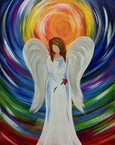 Easy Acrylic Painting on Pinterest | Acrylic Paintings, Wine ... Easy Christmas Drawings, Christmas Paintings On Canvas, Angel Artwork, Angel Drawing, Simple Canvas Paintings, Angel Painting, Simple Acrylic Paintings, Christmas Canvas, Night Painting