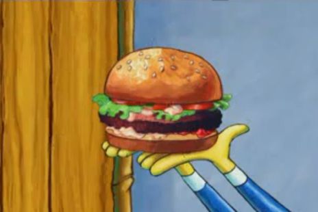 Krabby Patty Recipe, Animated Food, Patty Recipe, Krabby Patty, Cartoon Food, Mr Krabs, Spongebob Birthday, Food Cartoon, Weird Food