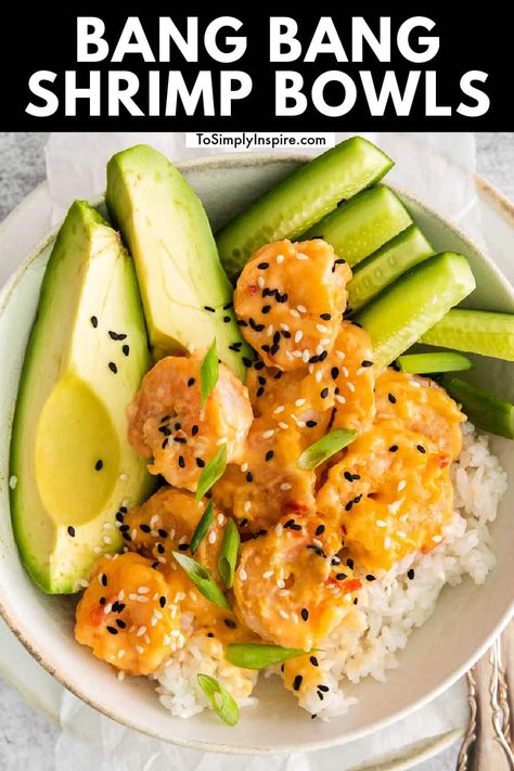 Shrimp Rice Bowl Yum Yum Sauce, Healthy Shrimp Dishes Clean Eating, Easy Healthy Meals Shrimp, Sushi Bowls With Shrimp, Spicy Mayo Shrimp Bowl, Healthy Dinner Recipes For Two Fish, Healthy Shrimp Rice Bowls, Healthy Dinner Recipes For Two Shrimp, Cucumber And Rice Recipes