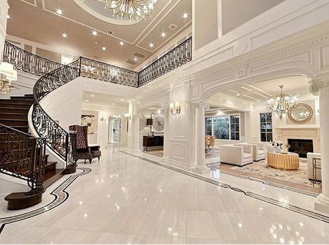 Mansion Bedroom, Marble Floors, Marble Flooring, Mansion Interior, Dream House Rooms, Luxury Homes Dream Houses, Luxury House Designs, Dream House Interior, Spiral Staircase