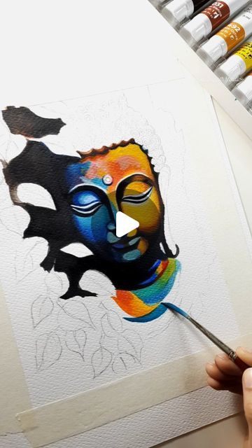 Buddha Art Drawing Paintings, Bhudha Pics Painting, Buddha Art Painting Acrylics, Buddha Painting Acrylic, Buddha Drawing, Buddha Art Drawing, Buddha Art Painting, Painting Canvases, Buddha Painting