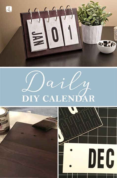 Rustic Flip Calendar | DIY Daily Calendar  #organize #date #DIY Organization Calendar, Handmade Calendar, Countdown Calendar Printable, Flip Calendar, American Lifestyle, Unique Calendar, Calendar Organization, Daily Calendar, Diy Calendar