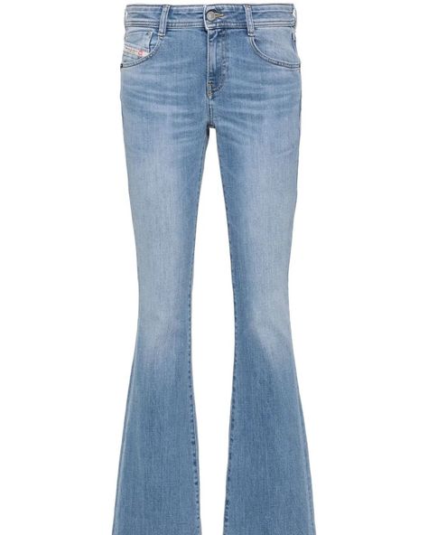 DIESEL WOMEN 1969 D-Ebbey Low-rise Slim-fit Bootcut Jeans Light Blue Diesel Women Regular price £155.00 DIESEL WOMEN 1969 D-Ebbey Low-Rise Slim Fit #Jeans Highlights • light blue • elastic cotton • jeans • low growth • fine cut • logo patch on back • bracelet with logo print • mustache effect on thighs • contrasting stitching • metal eyelet detail • belt loops • front button and zip closure • five classic pockets • straight hem • slight reflection Com... Diesel Women, Contrasting Stitching, Jeans Light Blue, Cotton Jeans, Jeans Light, Slim Fit Jeans, Bootcut Jeans, Fit Jeans, Logo Print