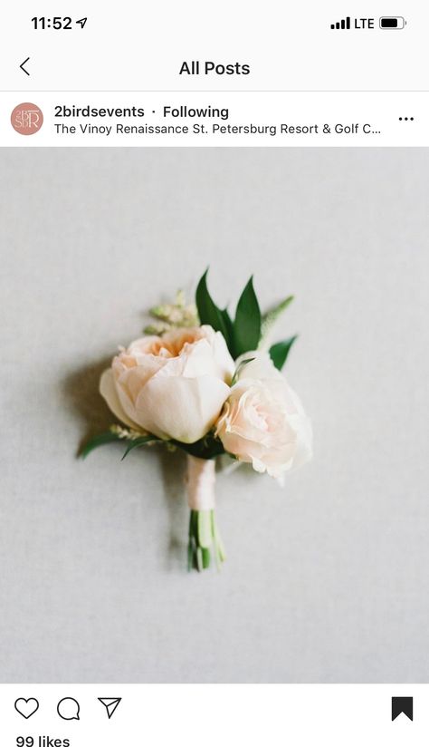 Blush Wedding Boutonniere, Boutineer Ideas Wedding, Wedding Coursage, Peach Boutonniere, Spray Roses Boutonniere, Peony Boutonniere, Blush Ranunculus, Boutineer Wedding, Simple Boutonniere