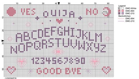 Pastel grunge Ouija board cross stitch pattern chart Ouija Board Pixel Art, Perler Bead Ouija Board, Ouija Embroidery, Ouija Board Cross Stitch, Ouija Board Cross Stitch Pattern, Planchette Cross Stitch, Free Goth Cross Stitch Pattern, Ouija Cross Stitch, Ouija Cross Stitch Pattern