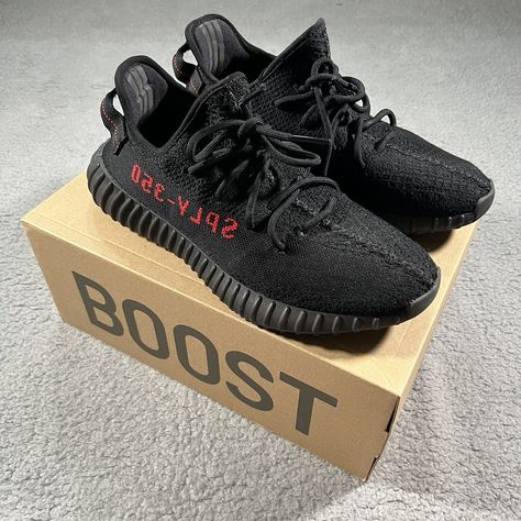 Adidas Yeezy Boost 350 V2 Bred Core Black Red Men Shoes US Size 10 Get a price at https://copapair.com/adidas-yeezy-boost-350-v2-bred-core-black-red-men-shoes-us-size-10/ Most Expensive Shoes, Expensive Shoes, Mens Athletic Shoes, Yeezy Boost 350 V2, Us Size 10, Yeezy 350, Black Silhouette, Adidas Yeezy Boost 350, 350 V2