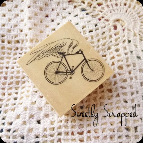 Bicycle With Wings Rubber Stamp Wood Block by SweetlyScrappedArt, $2.95 Tribute Tattoo, Wings Diy, Bike Tattoo, Bicycle Quotes, Bicycle Tattoo, Tribute Tattoos, G Tattoo, Bike Tattoos, Bicycle Cards