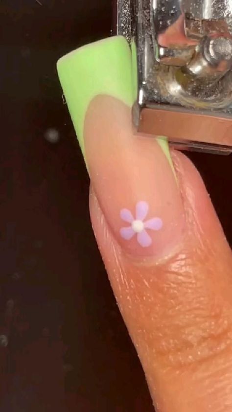 Beautiful Nails Tutorial | Colored acrylic nails, Gel nails, Stylish nails Nail Purple, Nails Videos, Nails Tutorial, Tiktok Aesthetic, Diy Acrylic Nails, Nagel Tips, Colored Acrylic, Colored Acrylic Nails, Green Nail