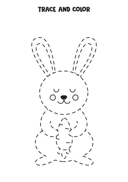 Trace and color cute easter rabbit educa... | Premium Vector #Freepik #vector #school #baby #kids #hand Tracing Animals, Tracing Pictures, Easter Classroom, Preschool Number Worksheets, Trace And Color, Name Tracing Worksheets, Sorting Games, Numbers Preschool, Girly Wall Art