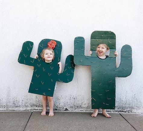 Cacti cutouts for kids October Traditions, Cactus Halloween Costume, Cactus Costume Diy, Preschool Halloween Party, Cactus Costume, Inspired Costumes, Cactus Party, Cactus Diy, Wilde Westen