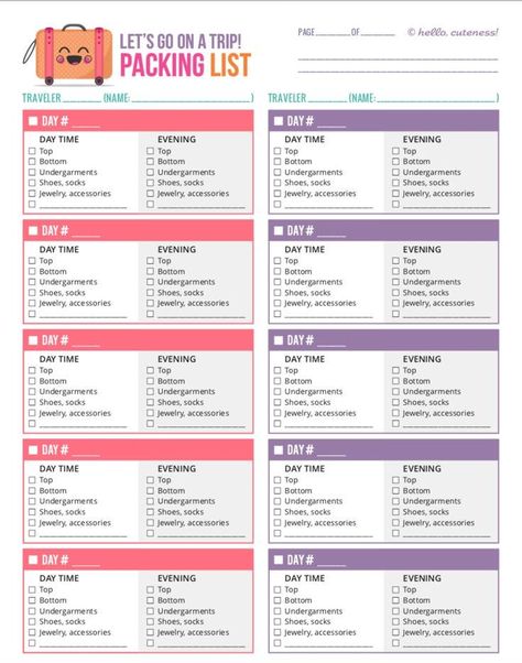 packing list for 3 day trip Use this as a guide when you are creating your packing list in your phone or on a sheet of paper. 1 pair of shorts or a skirt; Remember, start with the essentials. Packing List For 3 Day Trip, Pack For 3 Day Trip, School Trip Packing, Weekend Trip Packing List, Weekend Trip Packing, Backpacking Gear List, Trip Checklist, Day Trip Ideas, Ultimate Packing List