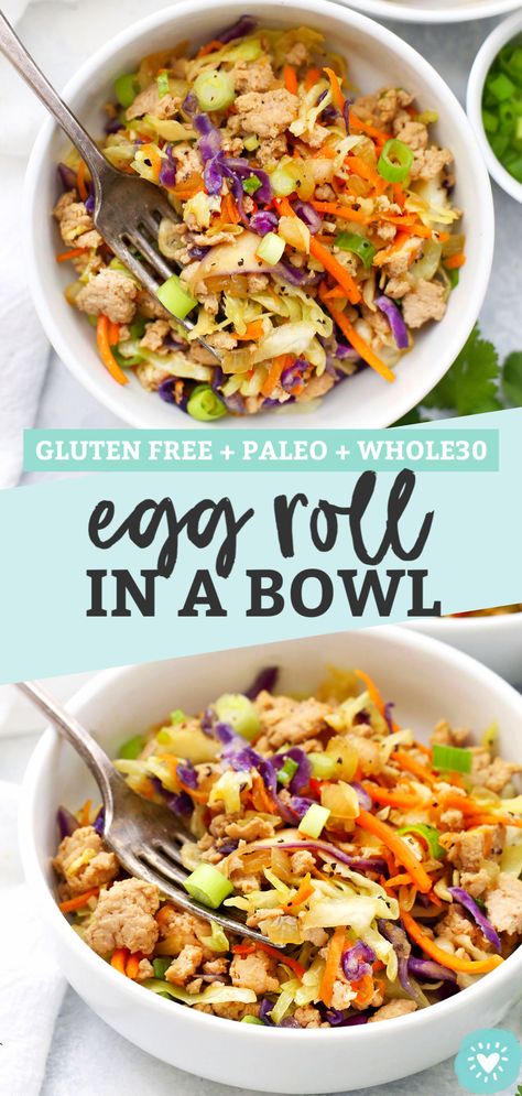 Egg Roll Stir Fry, Deconstructed Egg Roll, Gluten Free Egg Rolls, Egg Roll Bowls, Healthy Egg Rolls, 2023 Meals, Lent Season, Dinner Gluten Free, Dinner Paleo