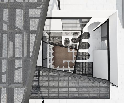 Gallery of Time – Spatial Distortion / Jocelyn Cueto - 13 Distorted Architecture, Distortion Art, Graduation Design, Spatial Design, Architecture Rendering, Elements Of Style, Architecture Old, Architectural Digest, Outdoor Indoor