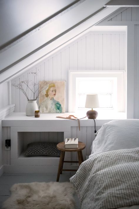 Remodeling 101: Everything You Need to Know About Shiplap, Beadboard, and V-Groove Interior Wood Paneling, Zen Interiors, Interior Design Minimalist, Attic Renovation, Casa Vintage, Attic Remodel, Attic Bedroom, Cozy Interior, Decor Minimalist