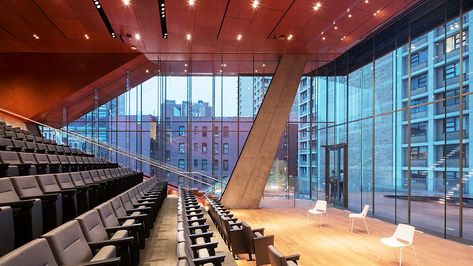 Designed to inspire and challenge Columbia University’s medical and graduate students, this new building provides state-of-the-art classroom and... Lectures Hall, College Aesthetic, Dream College, Acoustic Solutions, Dream School, Acoustic Wall Panels, University Life, Education Architecture, Acoustic Wall