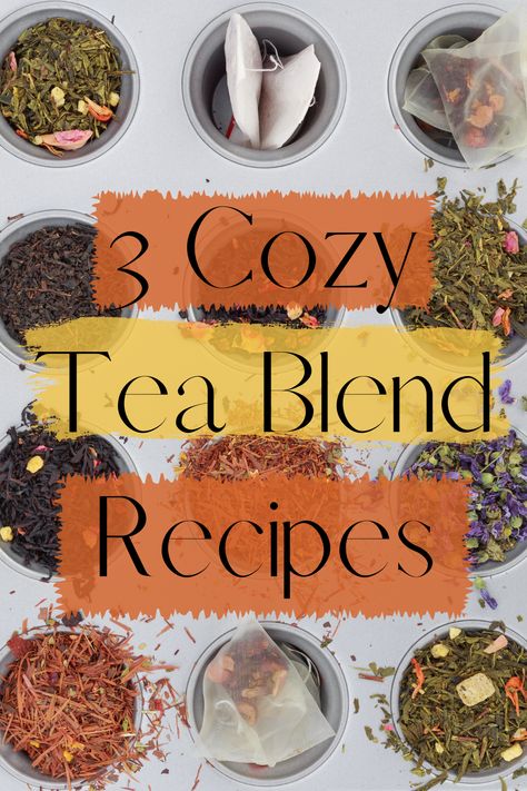 Spice Tea Mix, Tea Recipes Loose Leaf, Herbal Tea Recipes Homemade, Tea Infusion Recipes, Homemade Tea Recipes, Tea Blends Recipes, Tea Recipes Diy, Herbal Tea Garden, Herbal Coffee