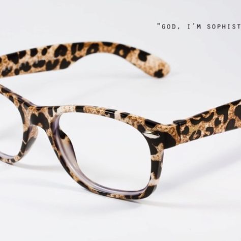 Seebyus.com: A new Swedish obsession Fun Reading Glasses, Leopard Print Glasses, Leopard Glasses, Cheap Ray Bans, Four Eyes, Fashion Eye Glasses, Animal Prints, Fashion Mode, Mode Inspiration