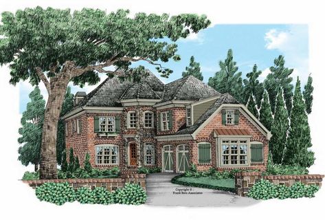 English-country House Plan - 5 Bedrooms, 4 Bath, 2890 Sq Ft Plan 85-316 English Country House Plans, European Plan, European House Plans, European House Plan, European Home, 2 Story Houses, European House, English Country House, Country House Plans