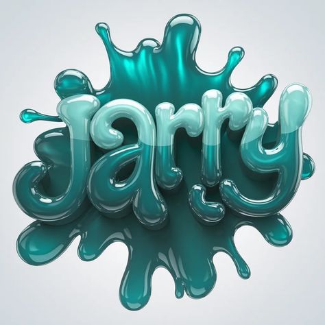 Shades Of Turquoise, Water Droplets, 3d Render, A Logo, The Text, Shades, Turquoise, Water, White