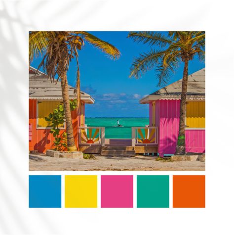 Caribbean colour palette, bright colour palette, bright colours, caribbean colours, colour palette, design inspiration, caribbean design inspiration Margaritaville Color Palette, Bright Palette Colour Schemes, Aruba Color Palette, Latina Color Palette, Bright Summer Colour Palette, Caribbean Room Ideas, Caribbean Color Scheme, Bright Beach Color Palette, Caribbean Mood Board