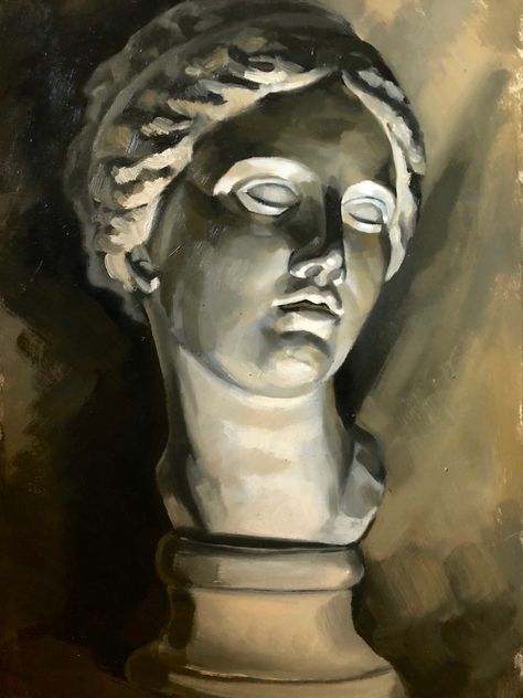 Statue Painting Acrylic, Values Study, Oil Painting Inspiration, Iphone Wallpaper Landscape, Master Drawing, Ipad Drawings, Anatomy Sketches, Identity Art, Arte Sketchbook