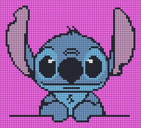 Lilo And Stitch Pixel Art, Disney Pixel Art Easy, Thomas And Friends Logo, Pixel Art Stitch, Autumn Cross Stitch Patterns, Tema Disney, Disney Cross Stitch Patterns, Disney Cross Stitch, Cross Stitch Cards