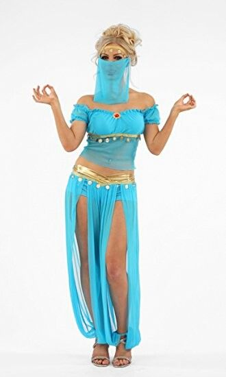 Sexy Arabian Costume in LGBT tv series Rainbow Pride Arabian Belly Dancer, Genie Costume, Arabian Costume, Rumba Dresses, Belly Dance Outfit, Fancy Dress Costume, Belly Dancer, Princess Jasmine, Dress Costume