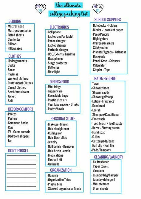 Boarding School Packing List, Packing List Free Printable, College Dorm List, College Rooms, Dorm Packing, College Packing List, College Dorm Checklist, Uni Dorm, Dorm Room Checklist