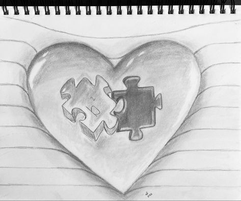 Healed Heart Drawing, Unconditional Love Drawing, Heart Break Drawings, Drawings That Represent Love, Love Pencil Art, Cool Heart Drawings, Heart Pencil Drawing, Valentines Drawings, Swing Drawing