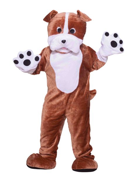 Plush Bulldog Mascot Adult Costume – Spirit Halloween Bulldog Costume, All Cartoon Characters, Dog Mascot, Cartoon Character Costume, Bulldog Mascot, Sette Nani, Pom Pom Girl, Dog Costume, White Dogs